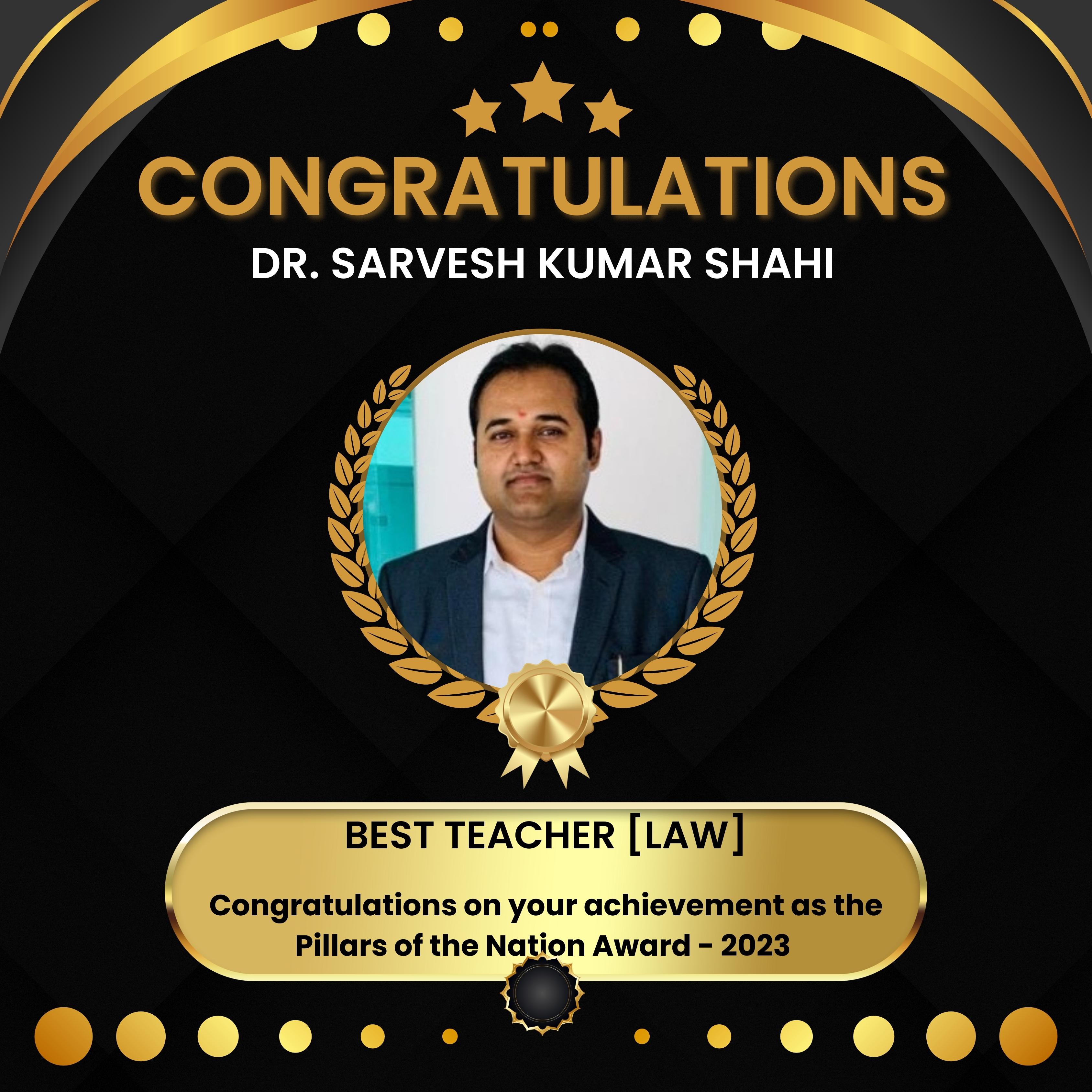 Dr. Sarvesh Kumar Shahi